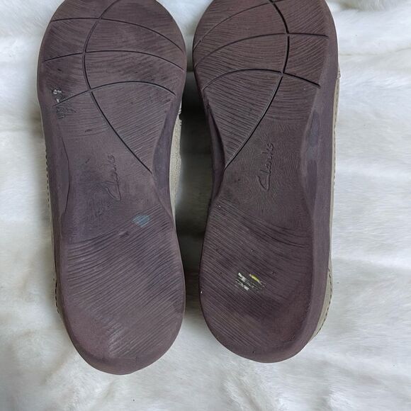 Clarks Cloudsteppers Sillian Khaki slip on shoes size 10. - Picture 7 of 10